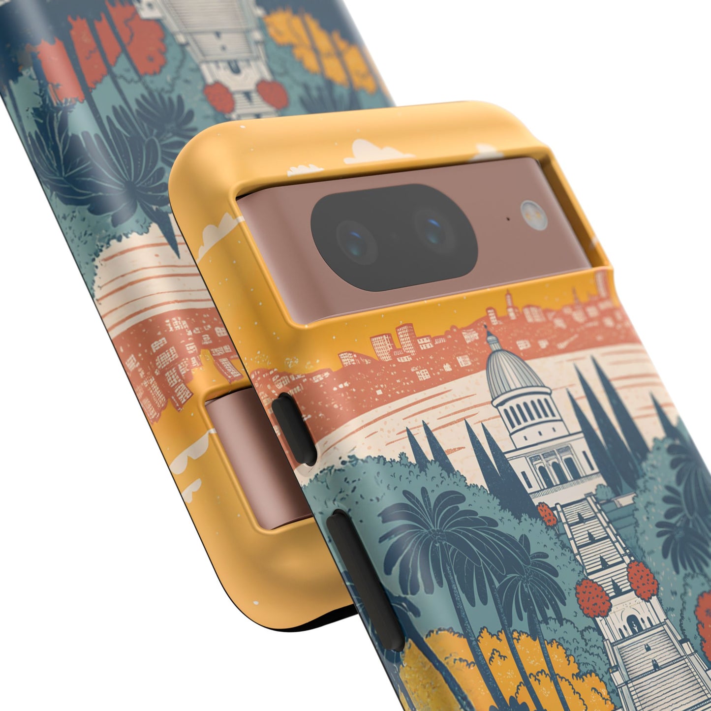 Haifa – Retro Hage og Skyline Mobildeksel