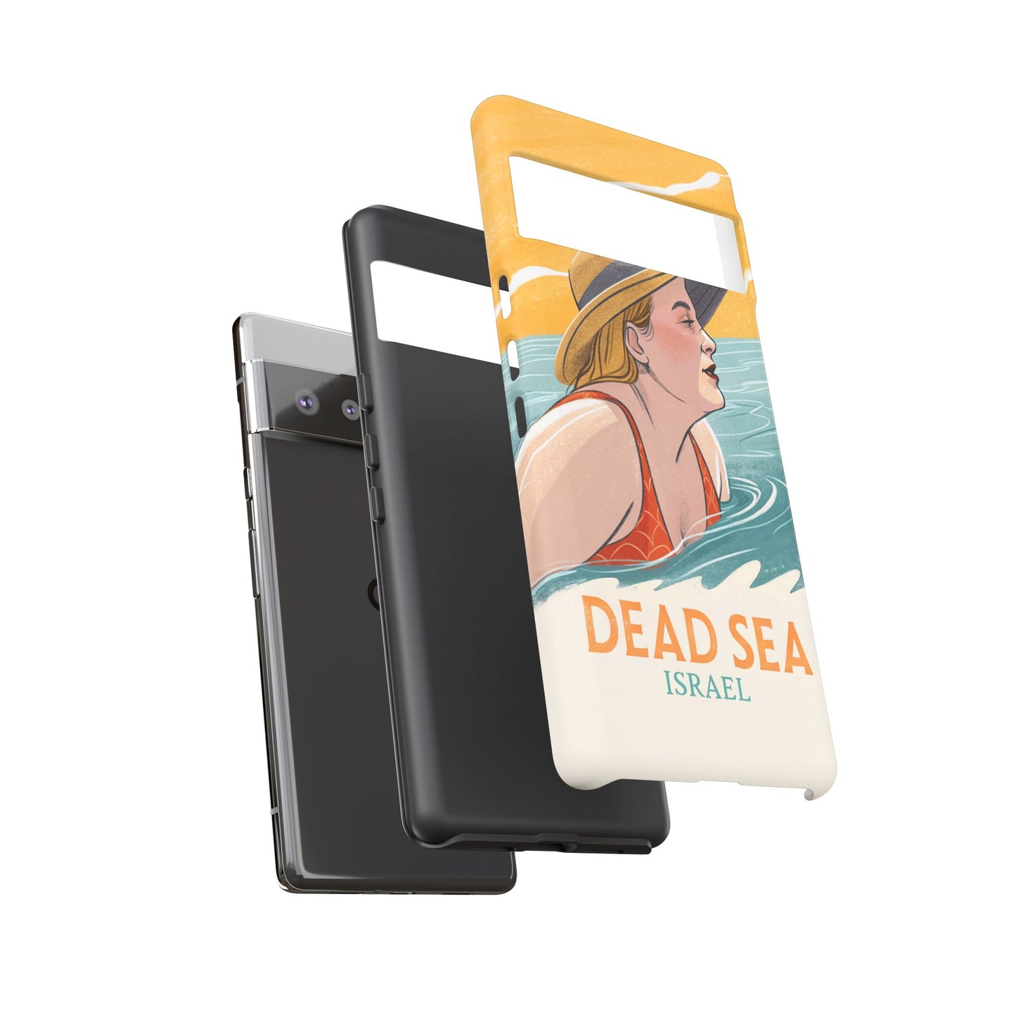 Dødehavet – Retro Badende Dame Mobildeksel