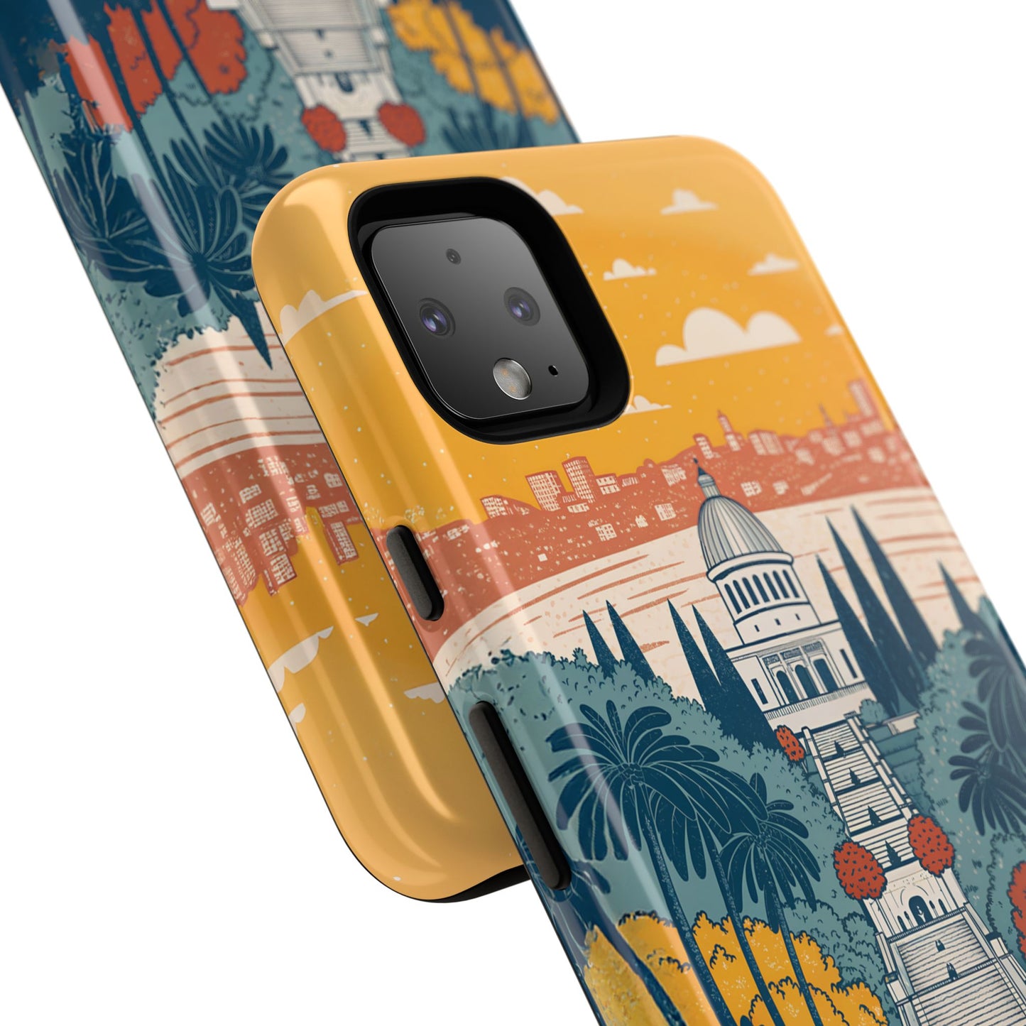 Haifa – Retro Hage og Skyline Mobildeksel