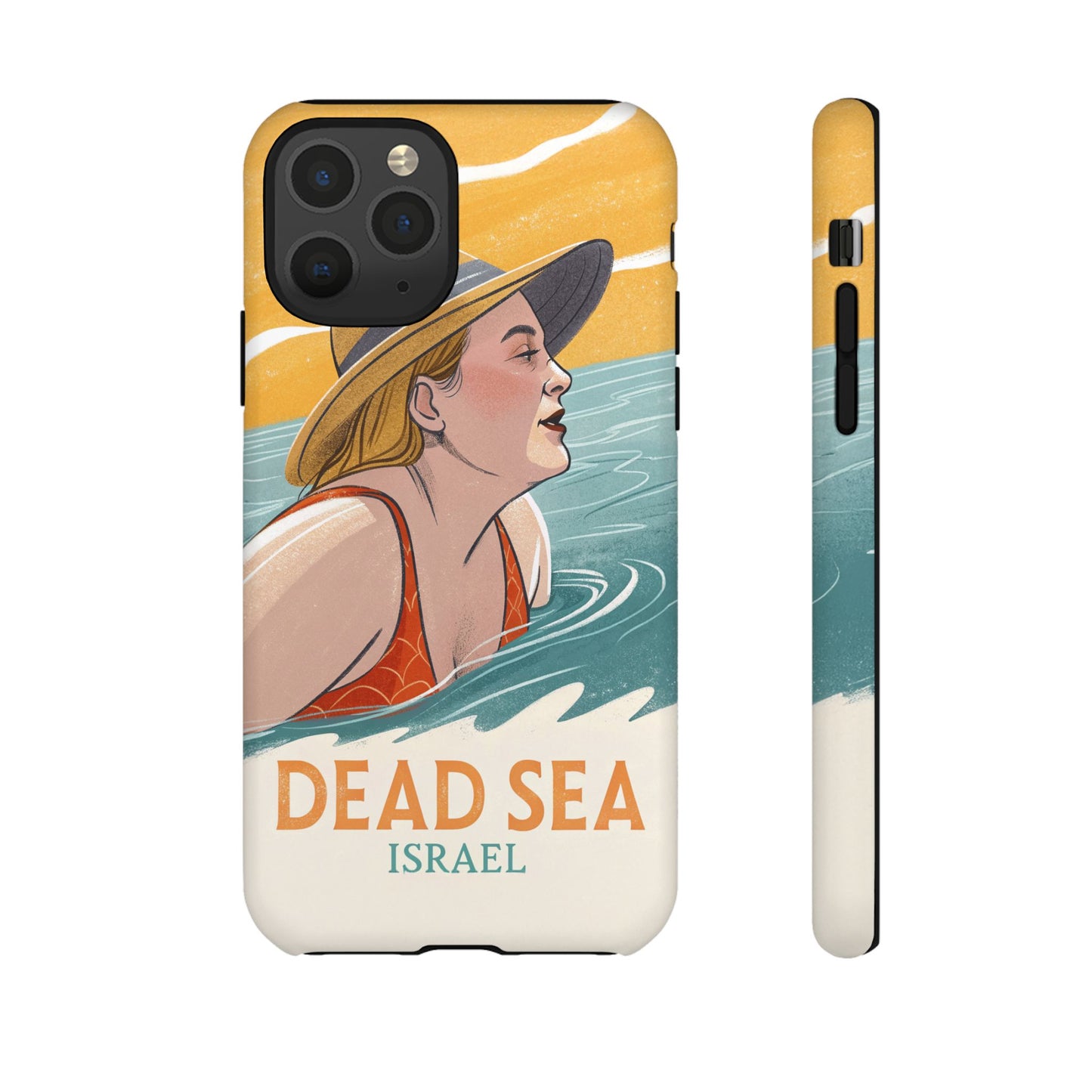 Dødehavet – Retro Badende Dame Mobildeksel