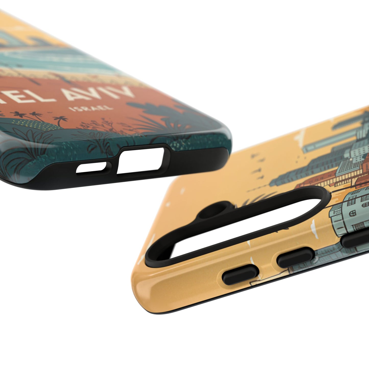 Tel Aviv Retro Strandlinje – Mobildeksel