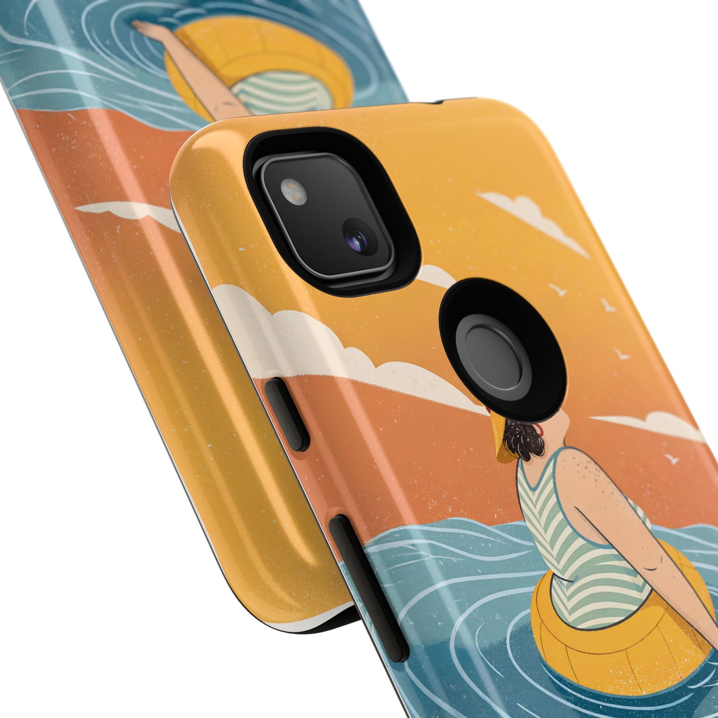 Dødehavet – Retro Flytende Dame Mobildeksel