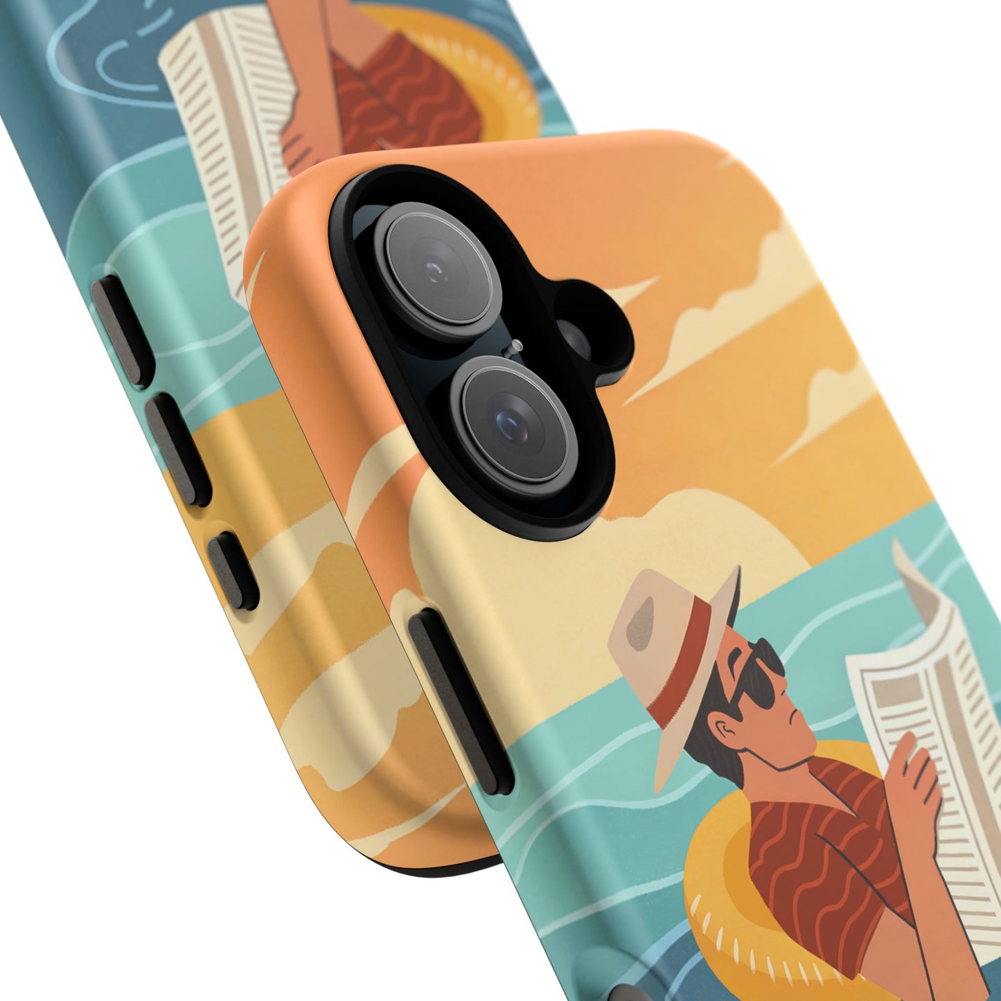 Dødehavet – Retro Flytende Mann Mobildeksel