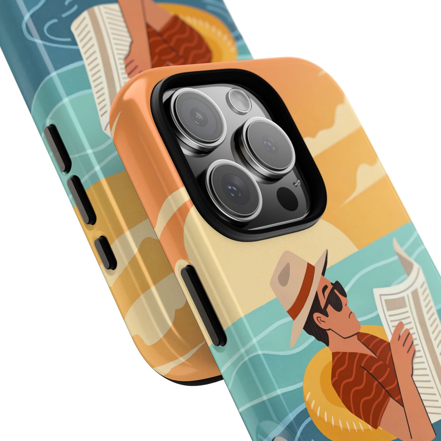 Dødehavet – Retro Flytende Mann Mobildeksel