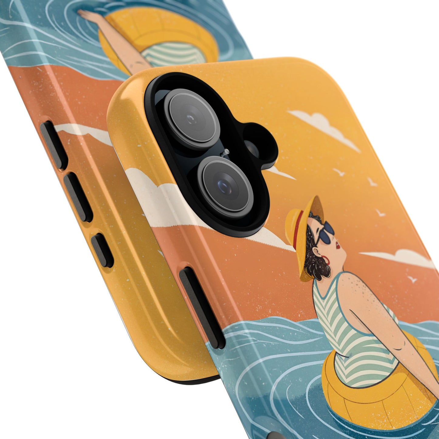 Dødehavet – Retro Flytende Dame Mobildeksel