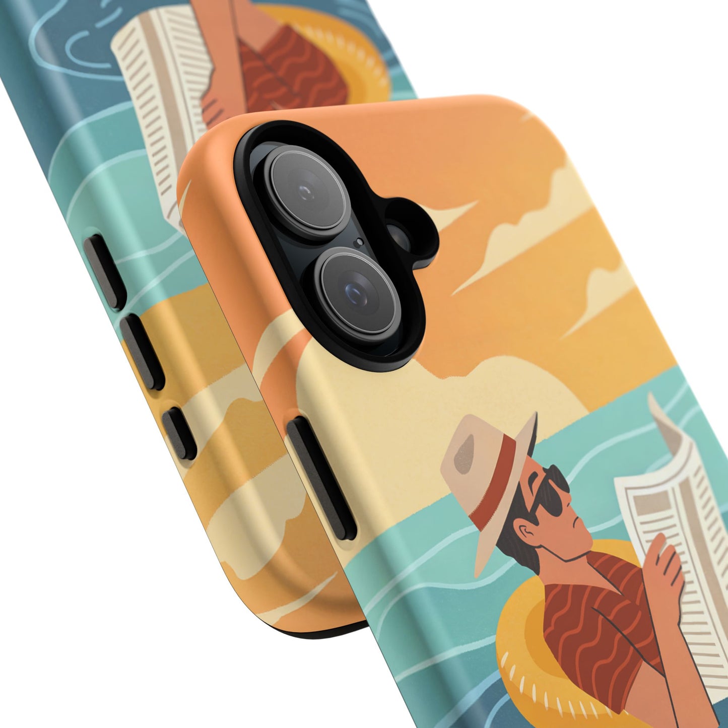 Dødehavet – Retro Flytende Mann Mobildeksel