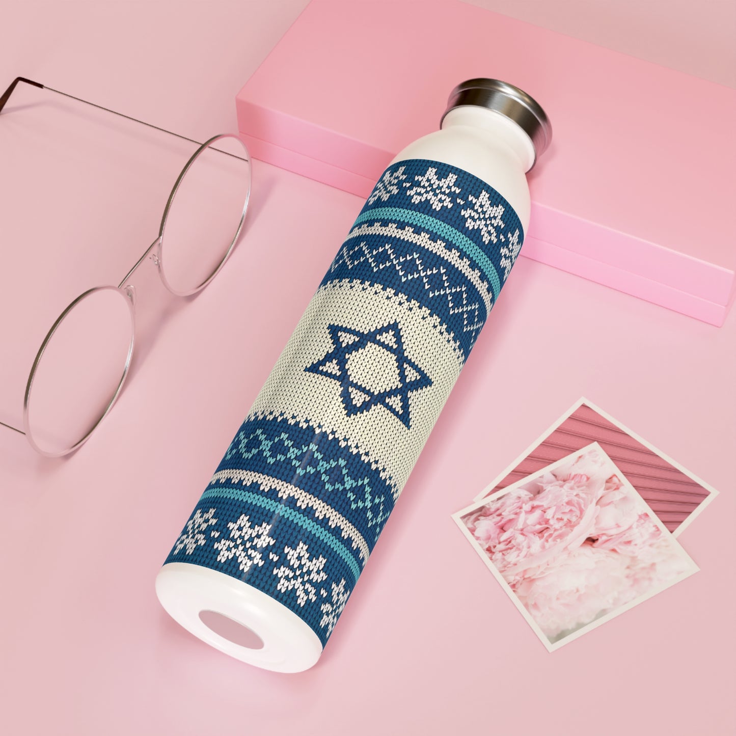 Termoflaske med Norsk–Israelsk Strikkemønster