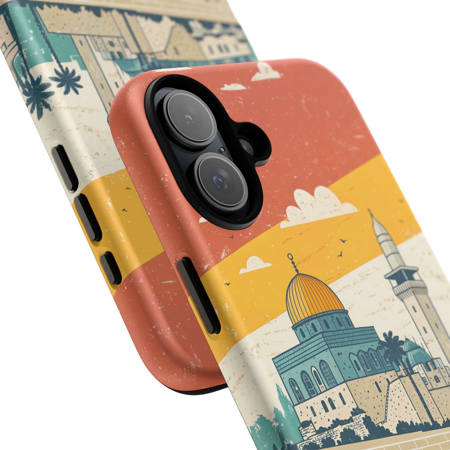 Jerusalem Retro Skyline – Israel Mobildeksel