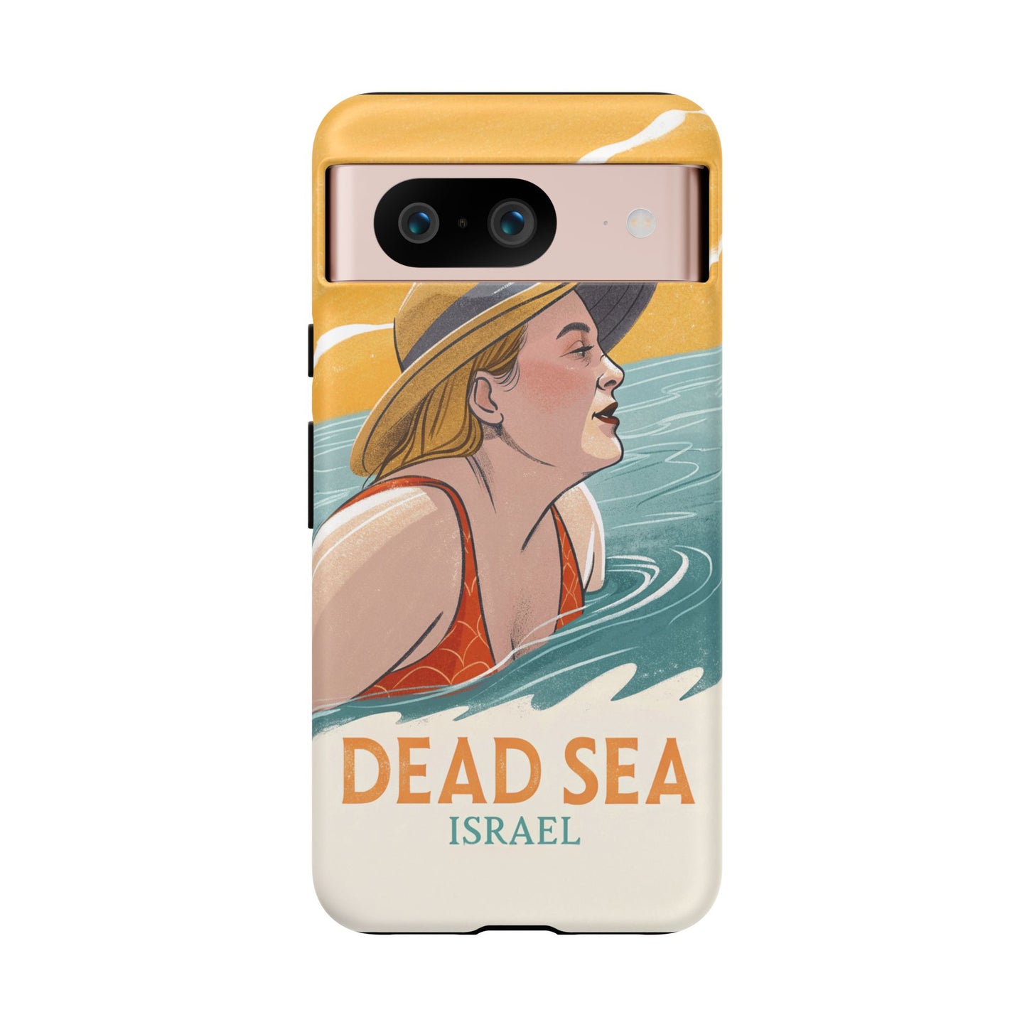 Dødehavet – Retro Badende Dame Mobildeksel
