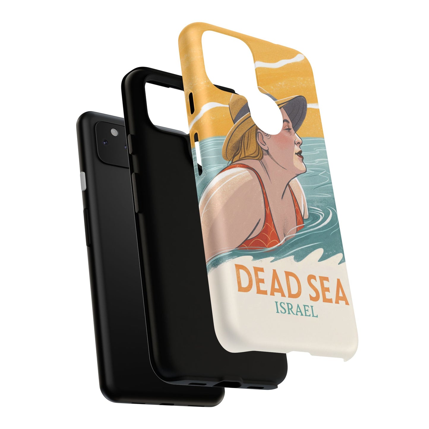 Dødehavet – Retro Badende Dame Mobildeksel