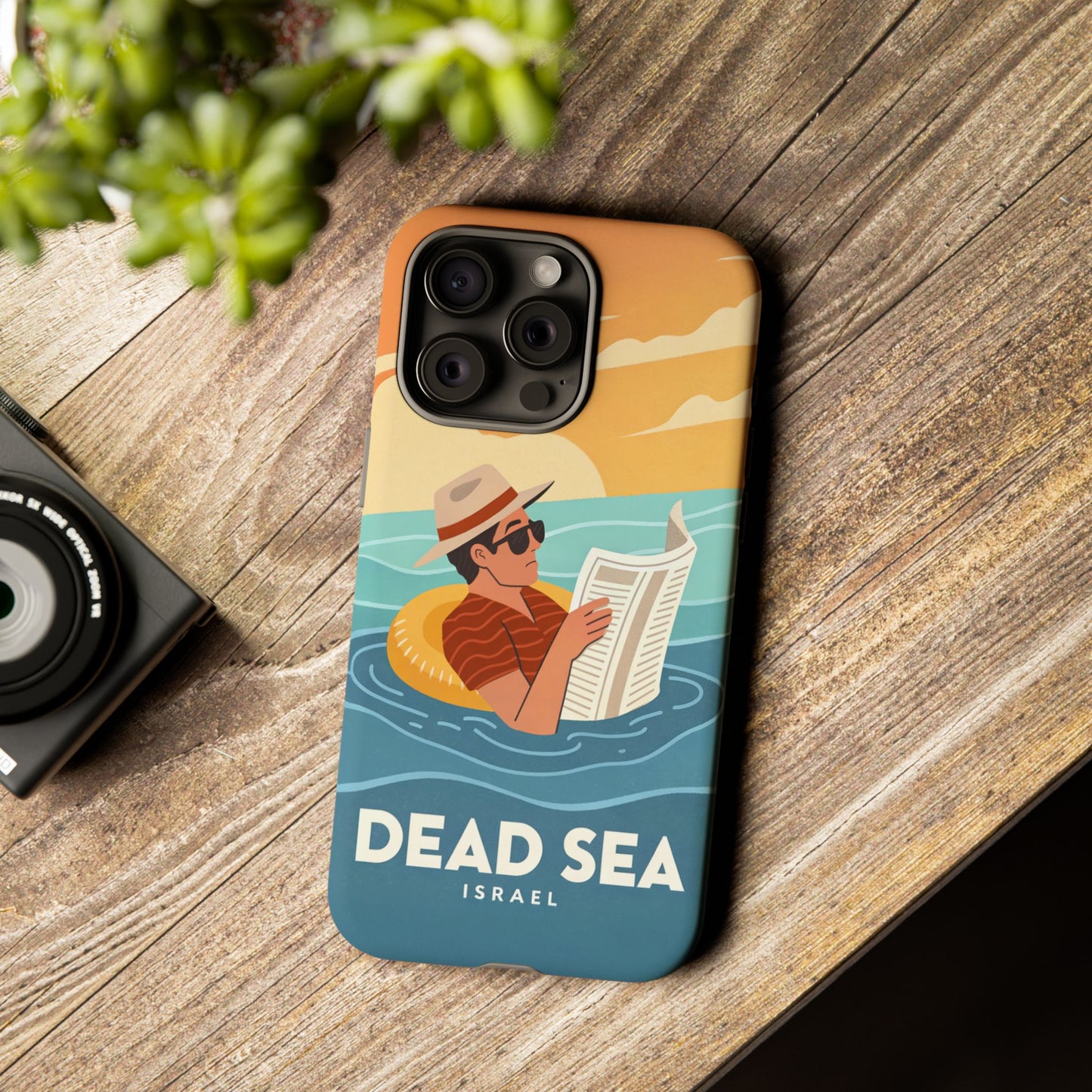 Dødehavet – Retro Flytende Mann Mobildeksel