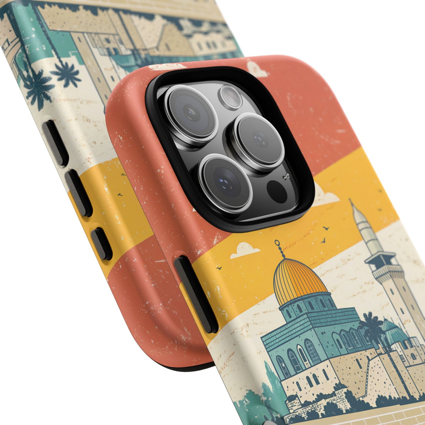 Jerusalem Retro Skyline – Israel Mobildeksel