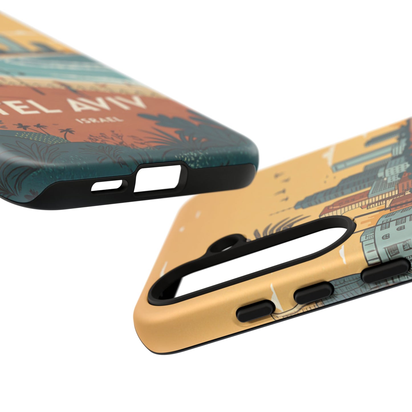 Tel Aviv Retro Strandlinje – Mobildeksel