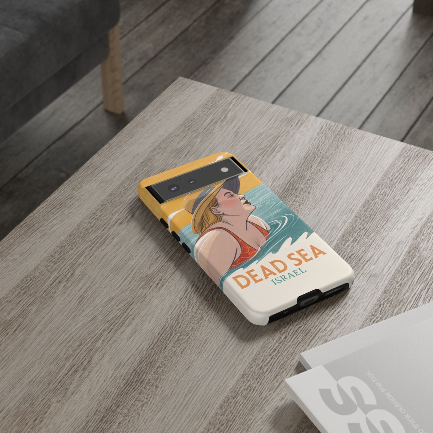 Dødehavet – Retro Badende Dame Mobildeksel