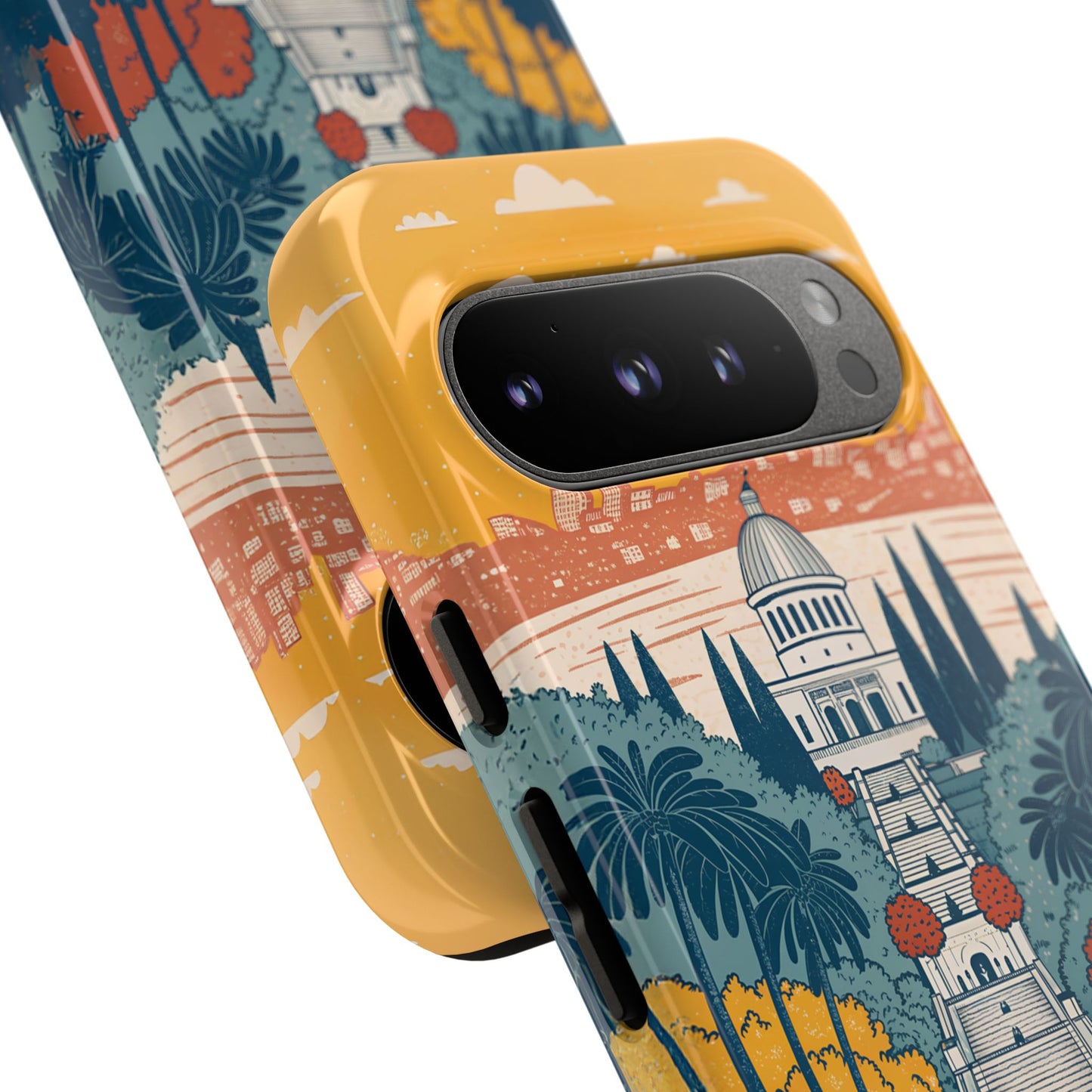 Haifa – Retro Hage og Skyline Mobildeksel