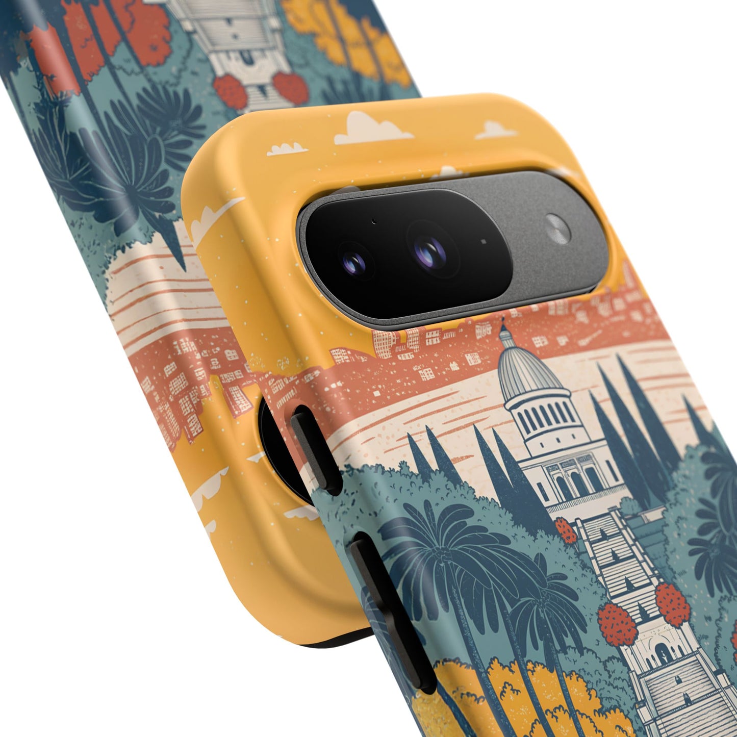 Haifa – Retro Hage og Skyline Mobildeksel