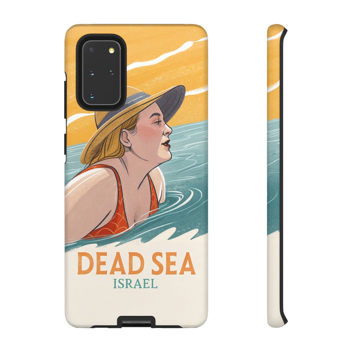 Dødehavet – Retro Badende Dame Mobildeksel