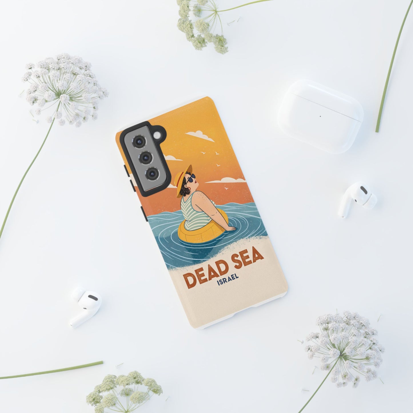 Dødehavet – Retro Flytende Dame Mobildeksel