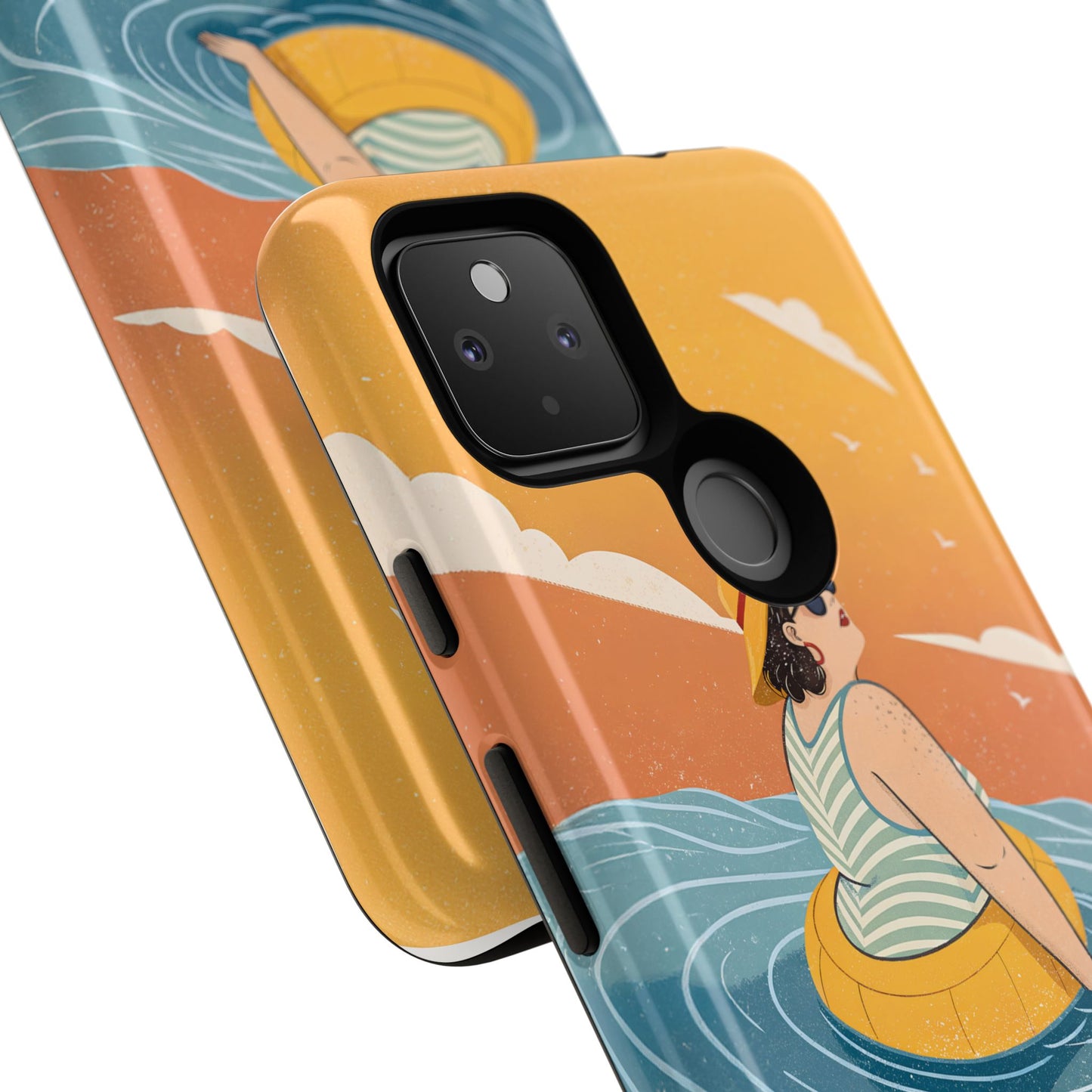 Dødehavet – Retro Flytende Dame Mobildeksel