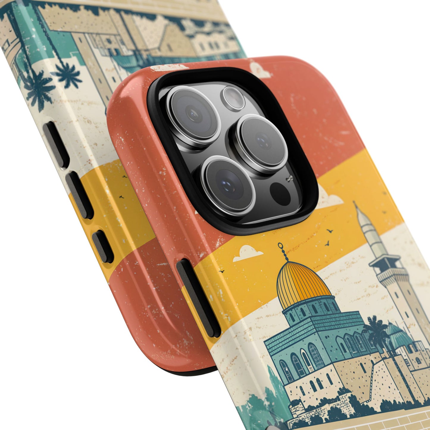 Jerusalem Retro Skyline – Israel Mobildeksel