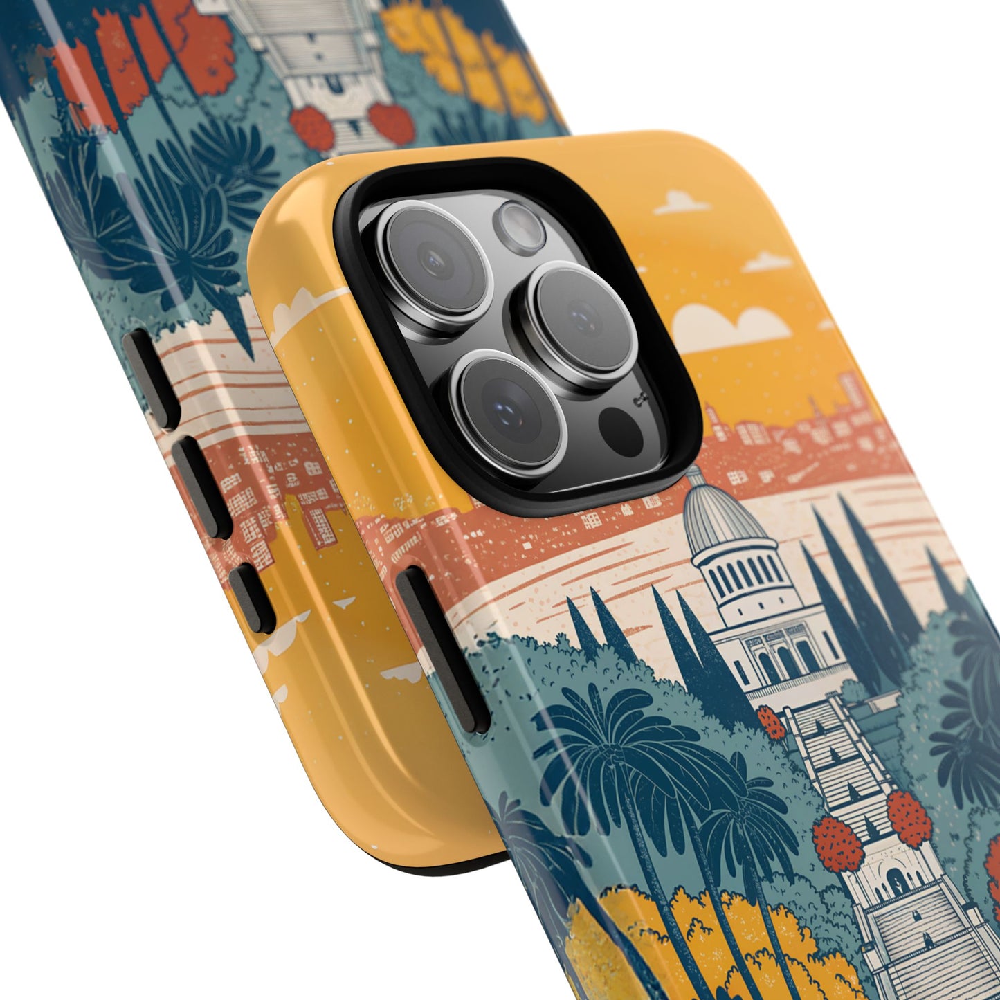 Haifa – Retro Hage og Skyline Mobildeksel