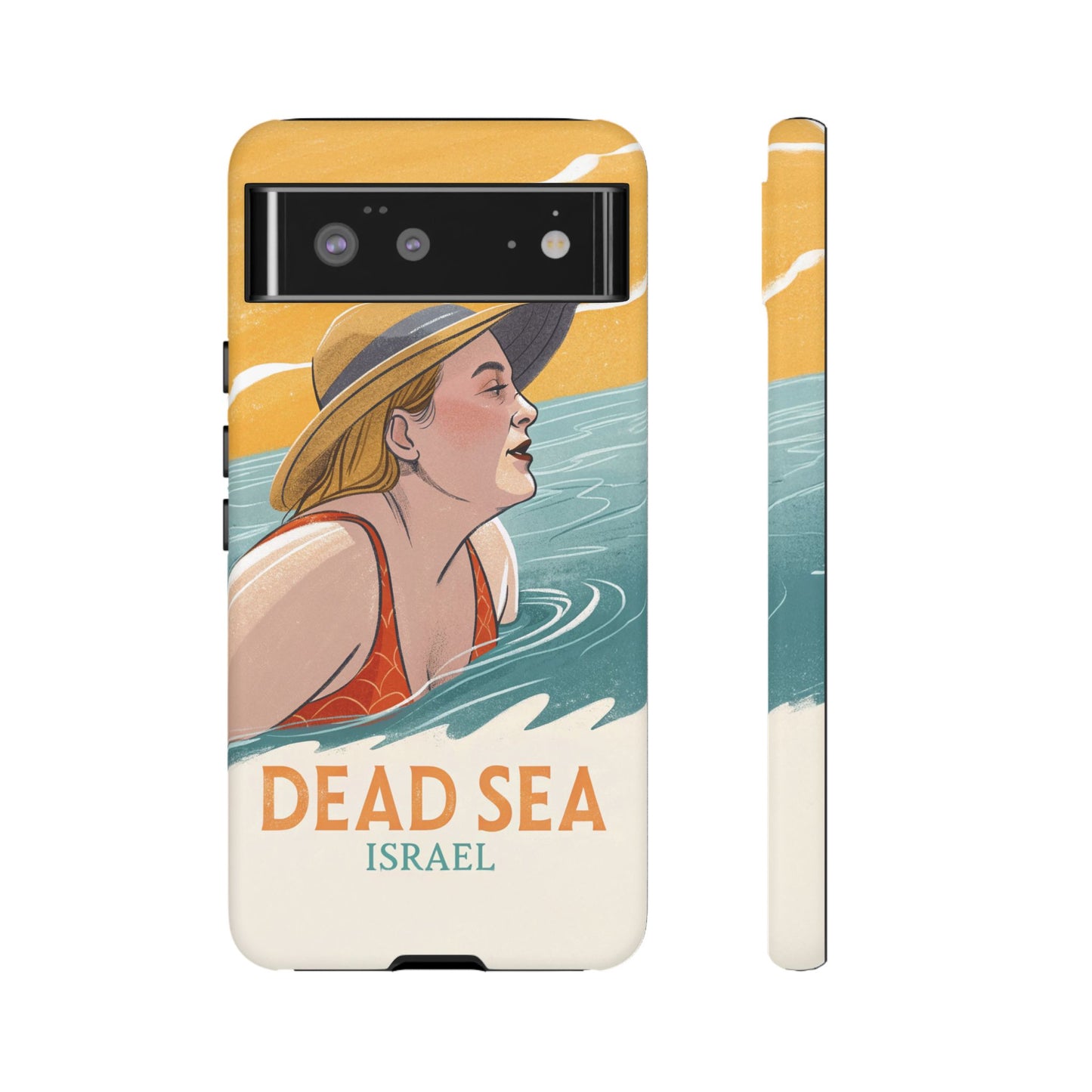 Dødehavet – Retro Badende Dame Mobildeksel