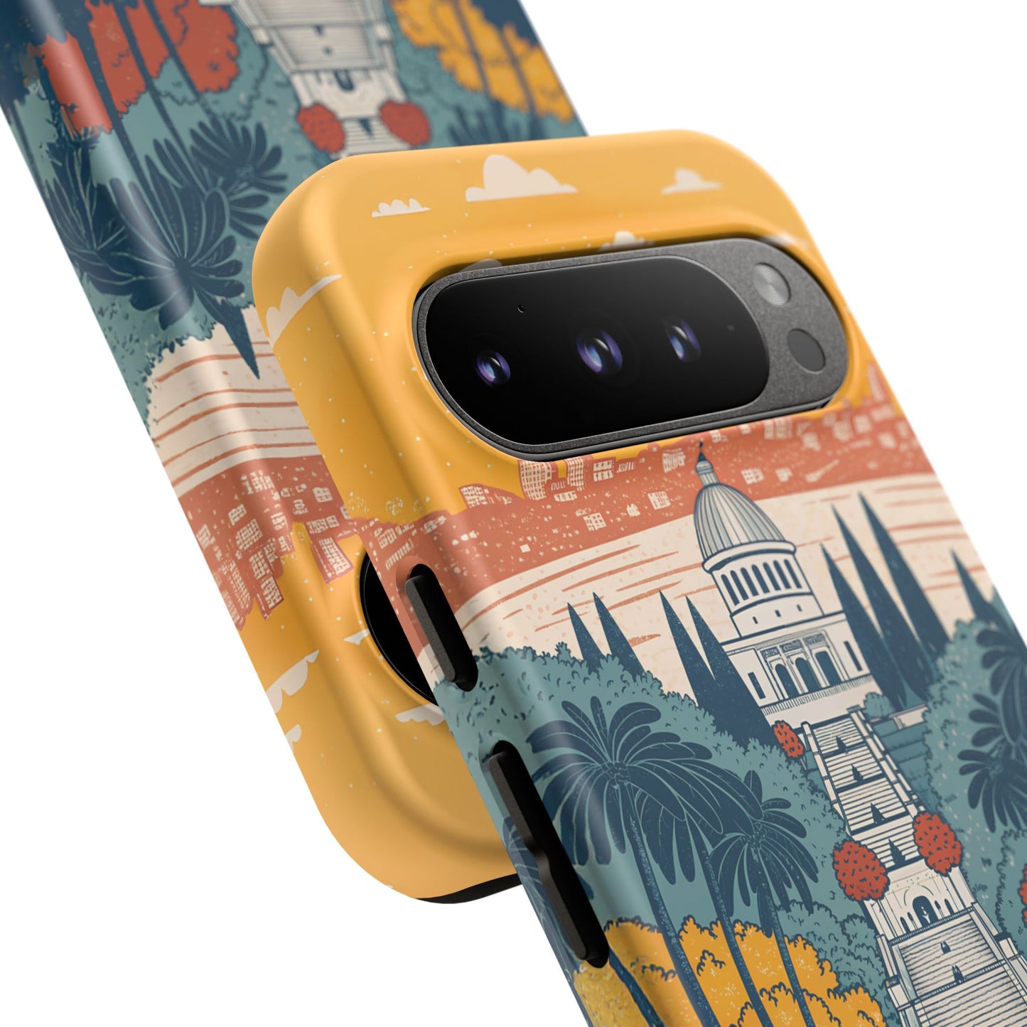 Haifa – Retro Hage og Skyline Mobildeksel