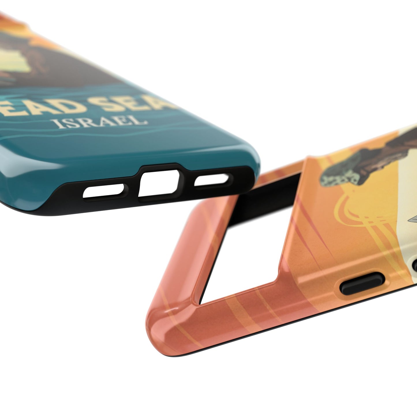 Dødehavet – Solnedgang og Flytende Mann Mobildeksel