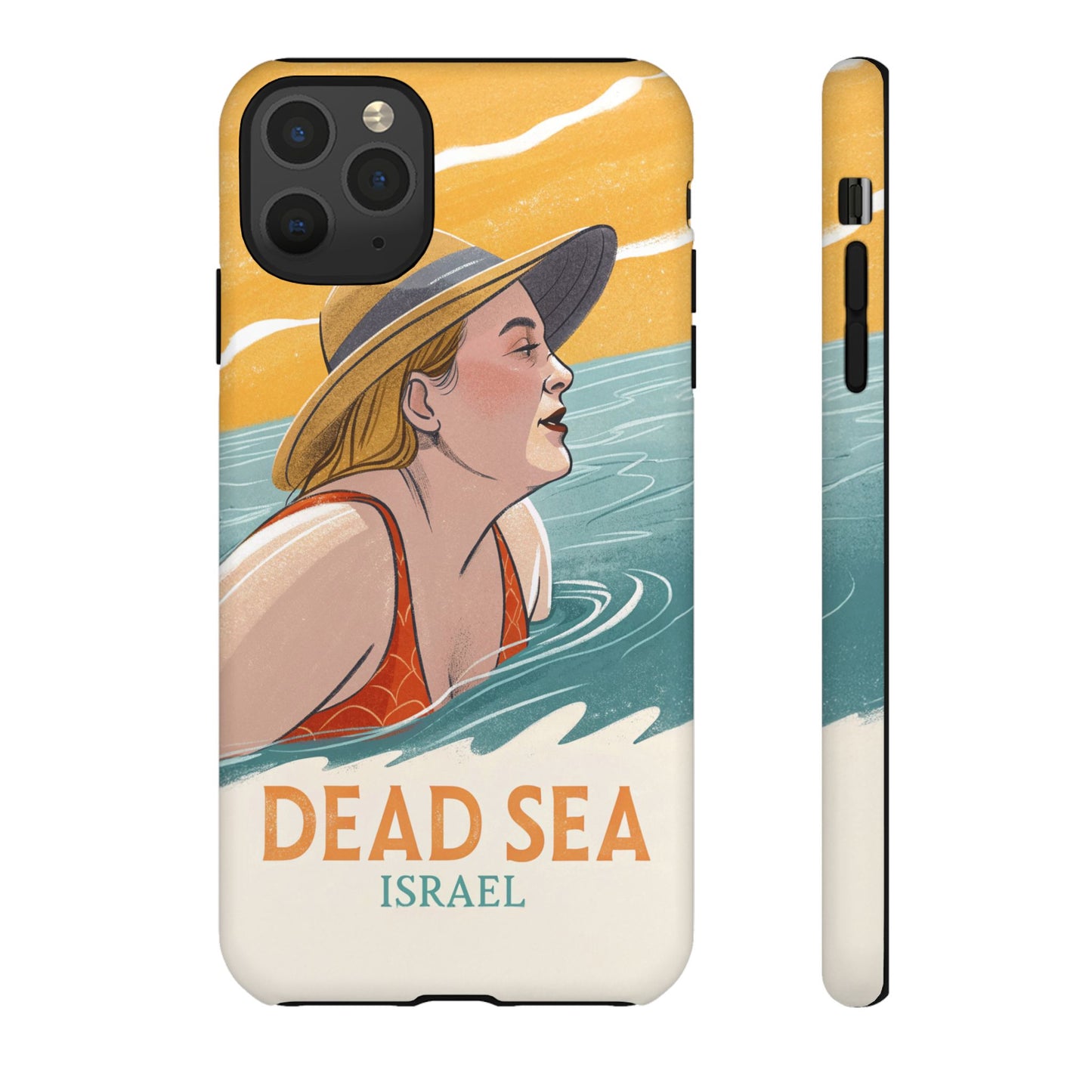 Dødehavet – Retro Badende Dame Mobildeksel