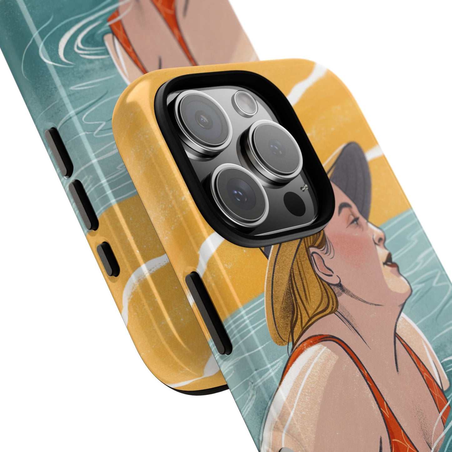 Dødehavet – Retro Badende Dame Mobildeksel