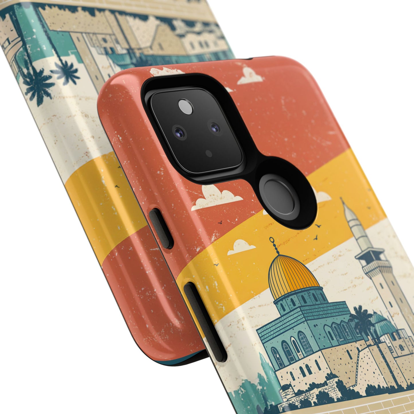 Jerusalem Retro Skyline – Israel Mobildeksel