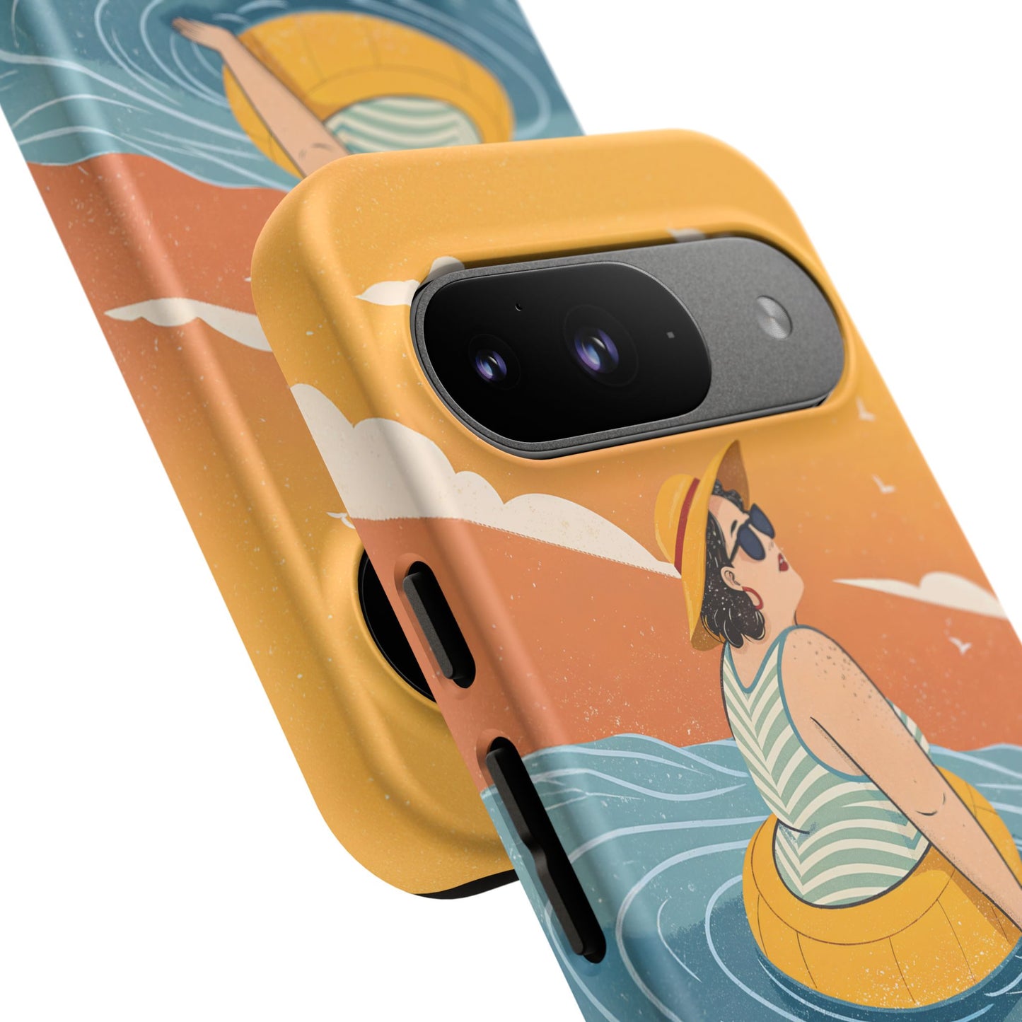 Dødehavet – Retro Flytende Dame Mobildeksel