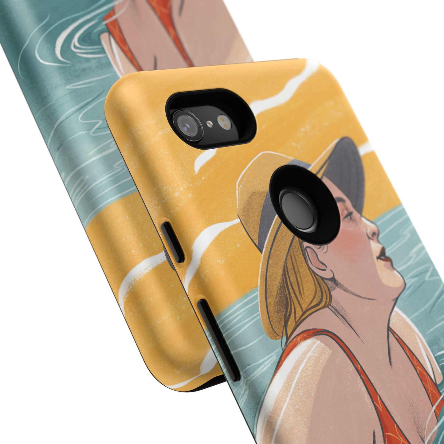 Dødehavet – Retro Badende Dame Mobildeksel