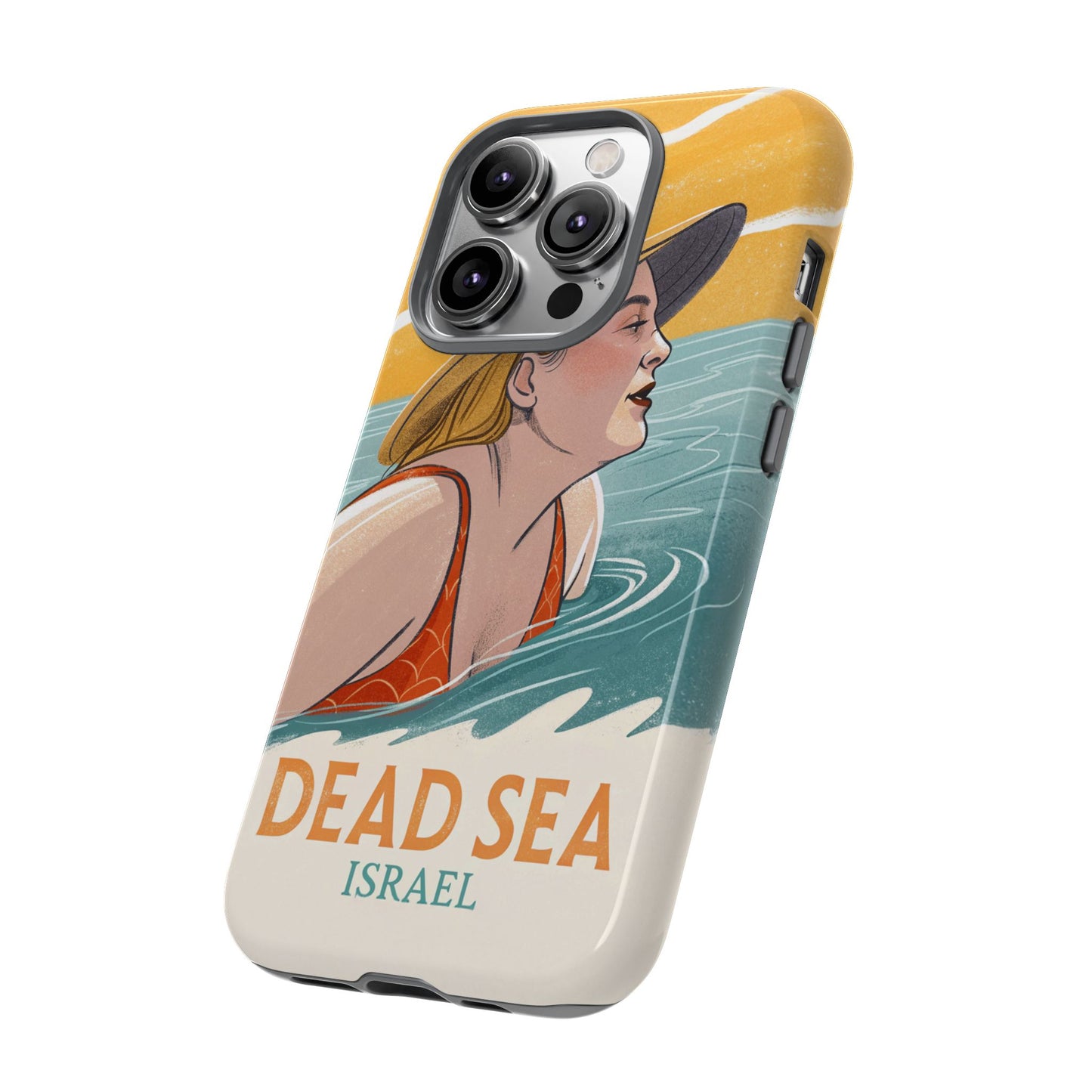 Dødehavet – Retro Badende Dame Mobildeksel