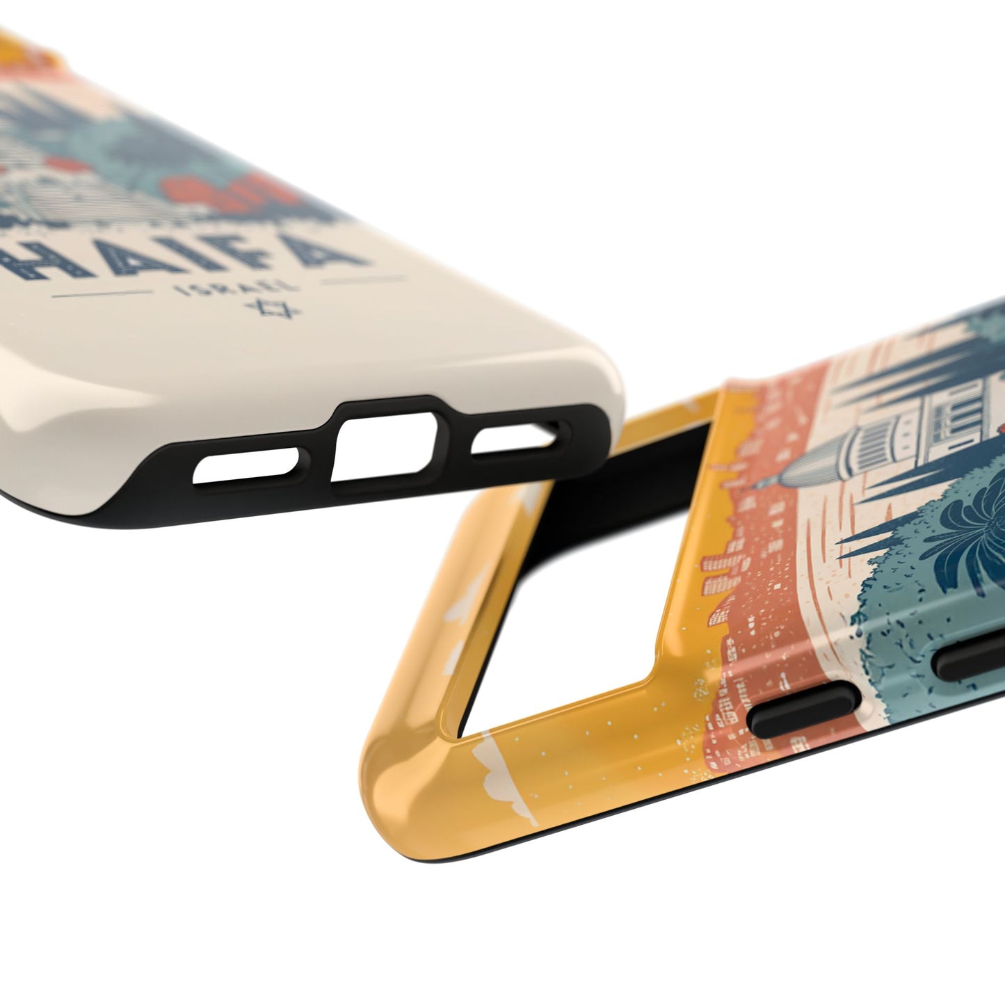 Haifa – Retro Hage og Skyline Mobildeksel