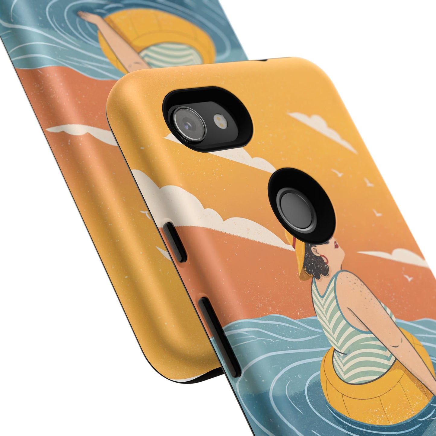 Dødehavet – Retro Flytende Dame Mobildeksel