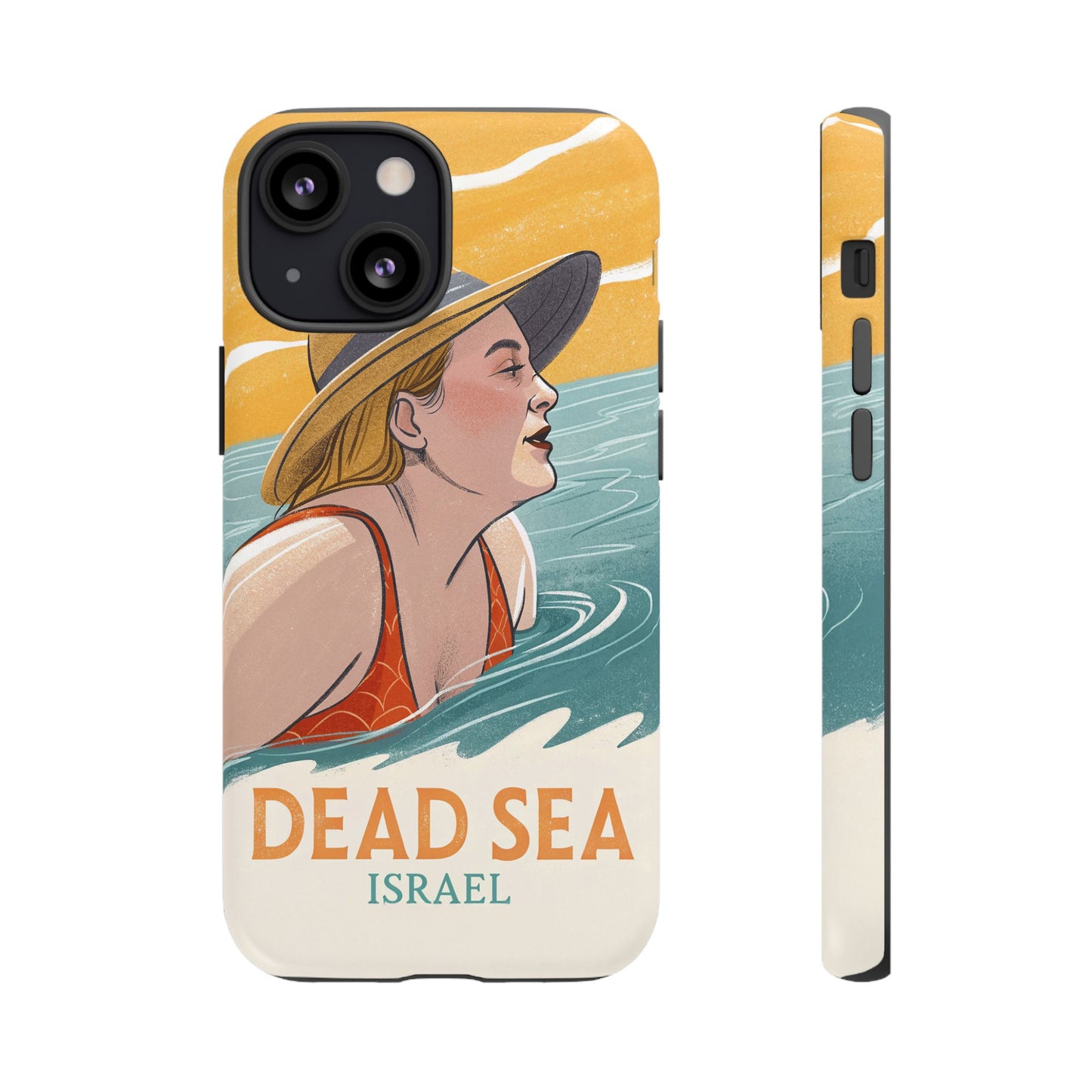 Dødehavet – Retro Badende Dame Mobildeksel