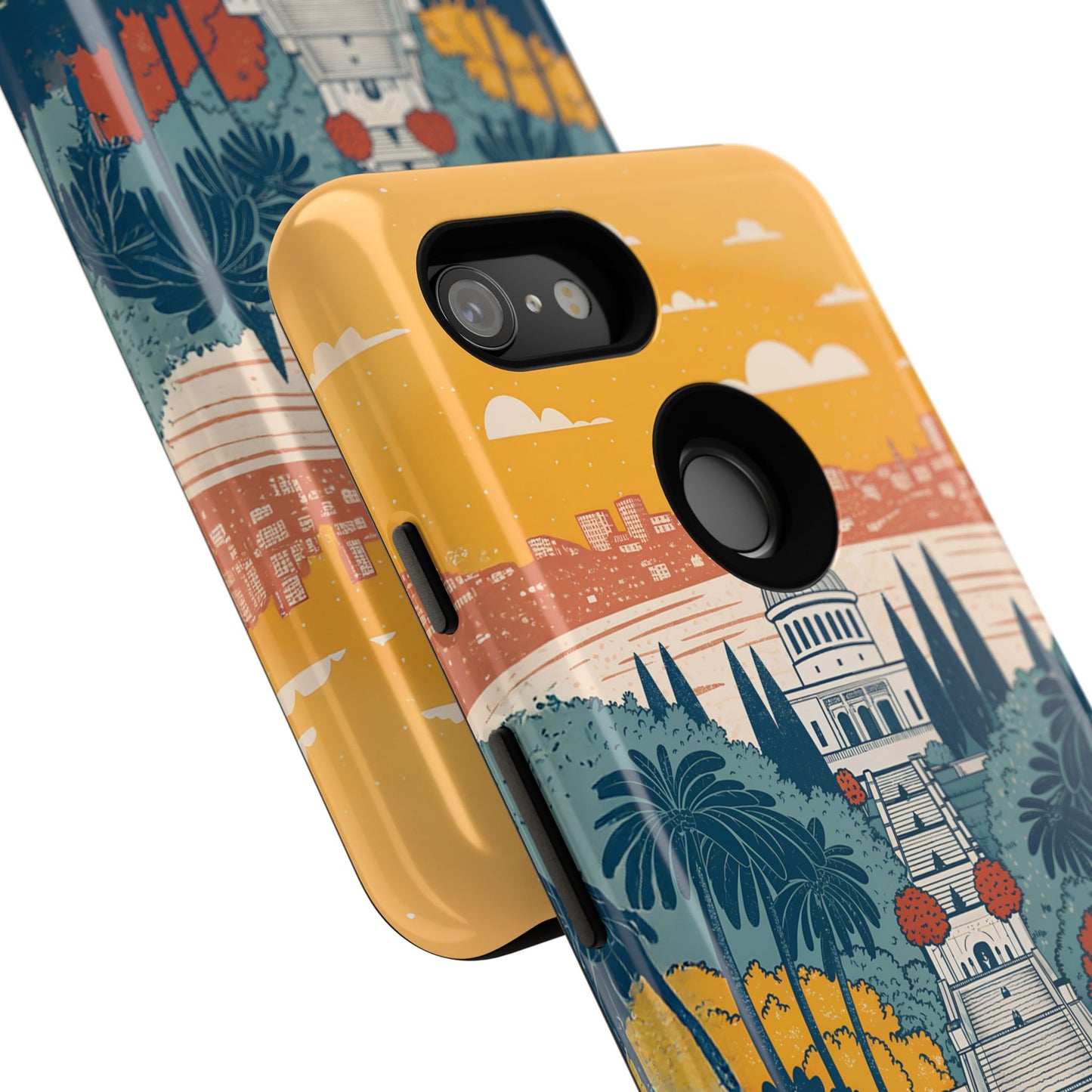 Haifa – Retro Hage og Skyline Mobildeksel