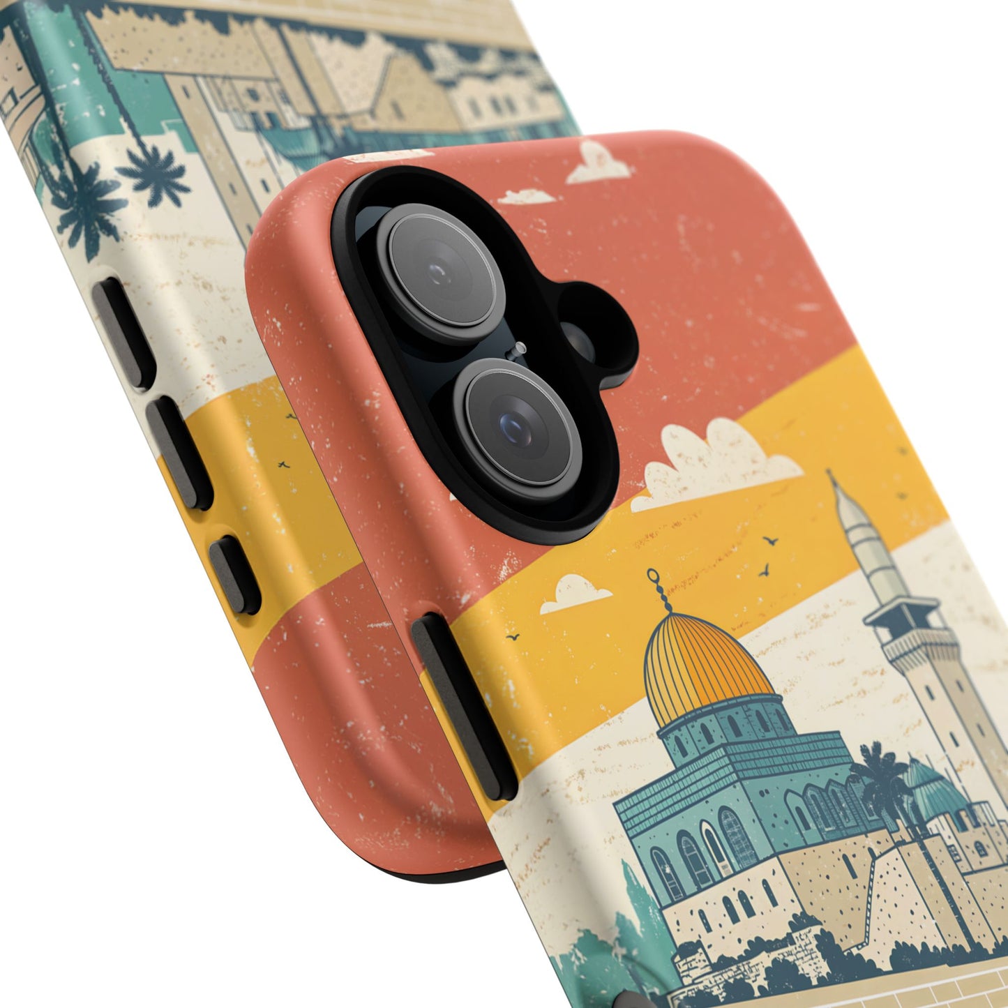 Jerusalem Retro Skyline – Israel Mobildeksel