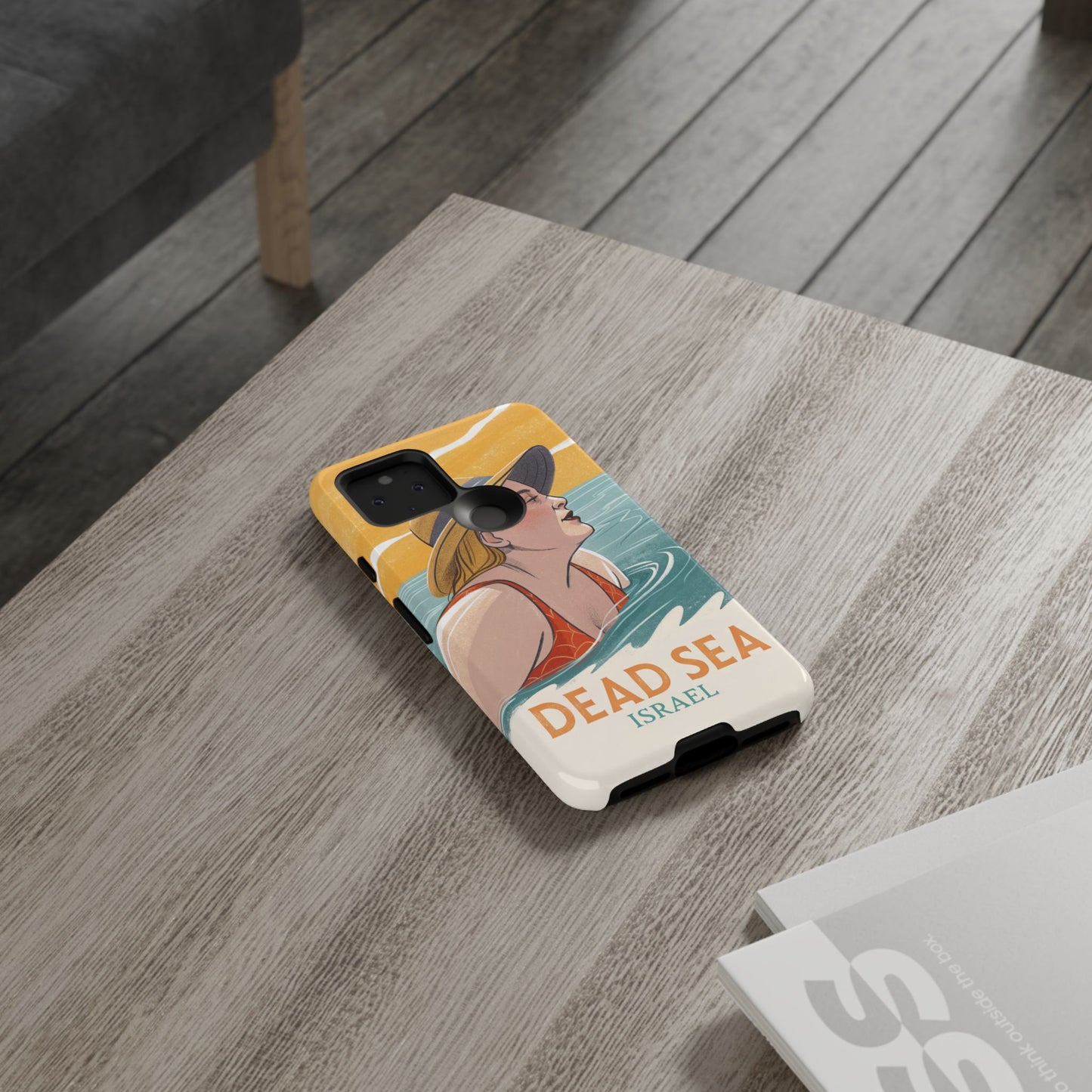 Dødehavet – Retro Badende Dame Mobildeksel