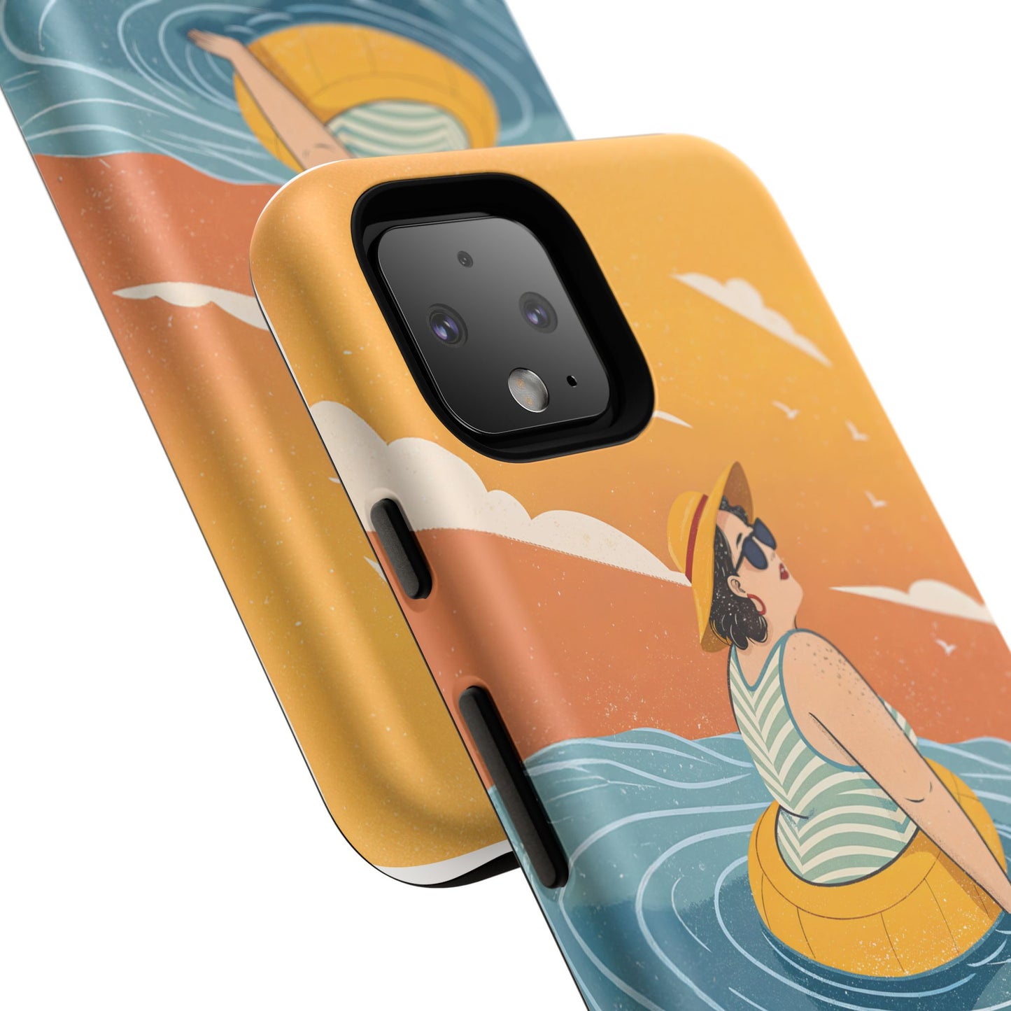 Dødehavet – Retro Flytende Dame Mobildeksel