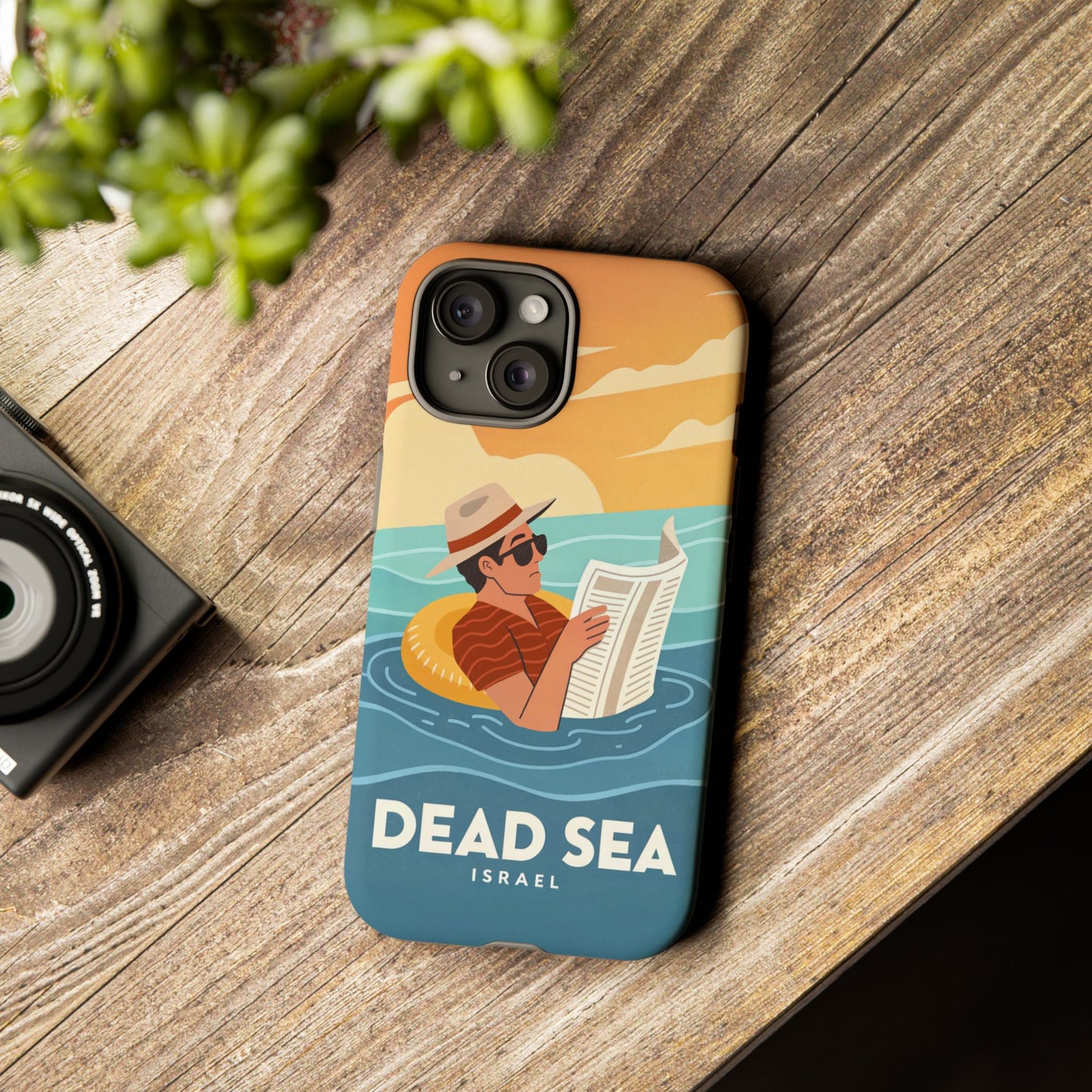 Dødehavet – Retro Flytende Mann Mobildeksel