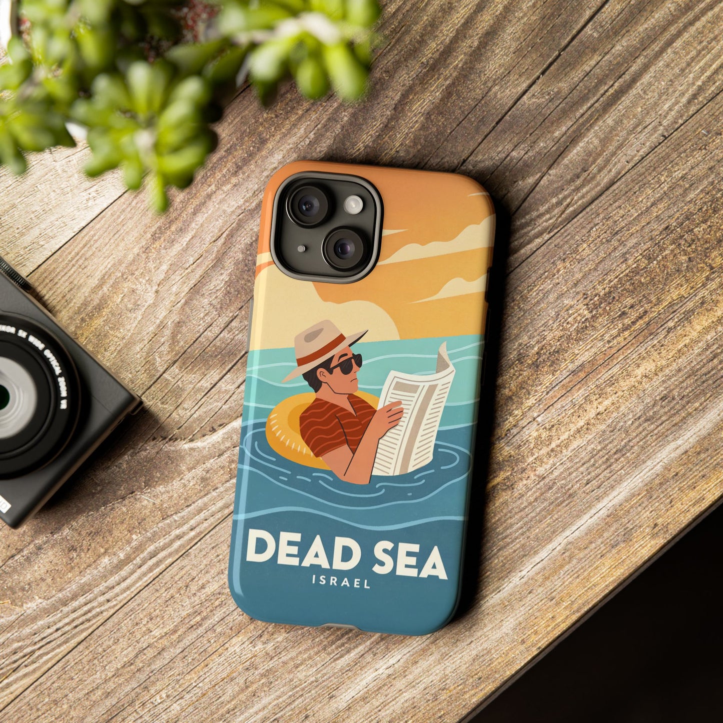 Dødehavet – Retro Flytende Mann Mobildeksel