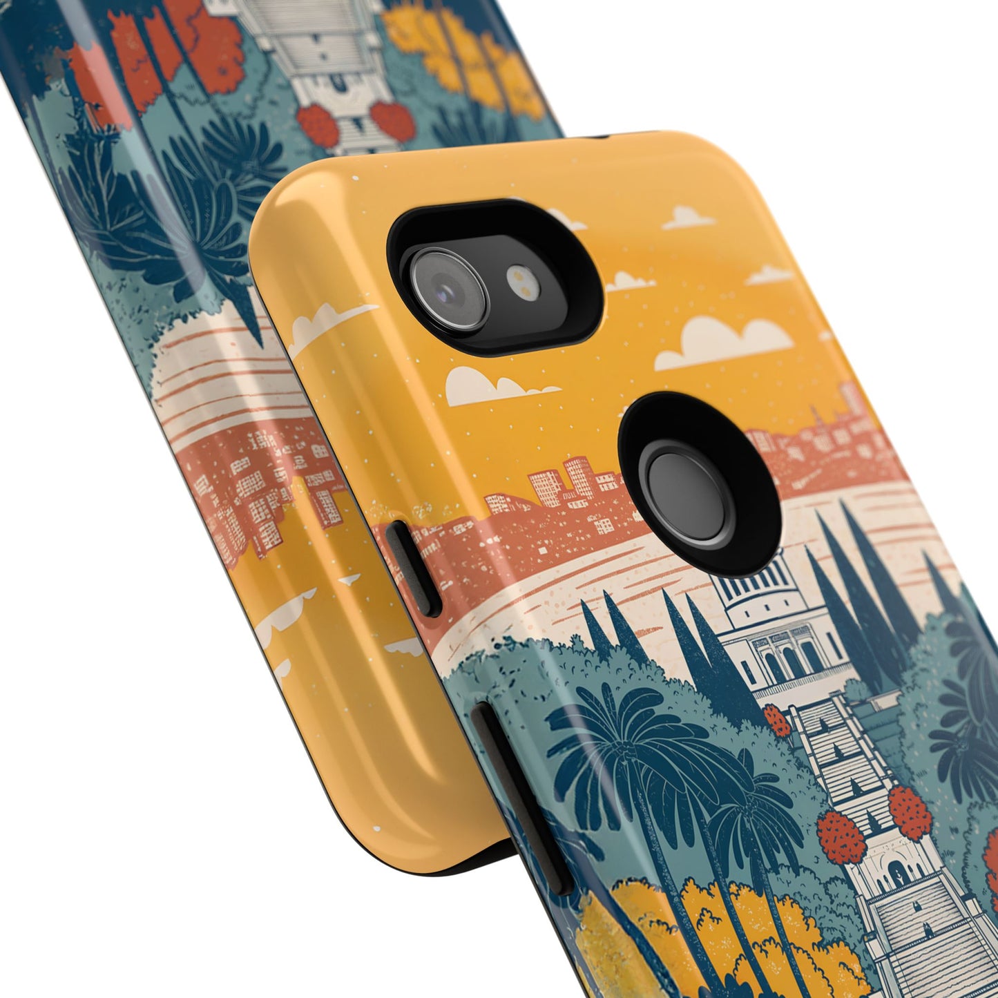 Haifa – Retro Hage og Skyline Mobildeksel