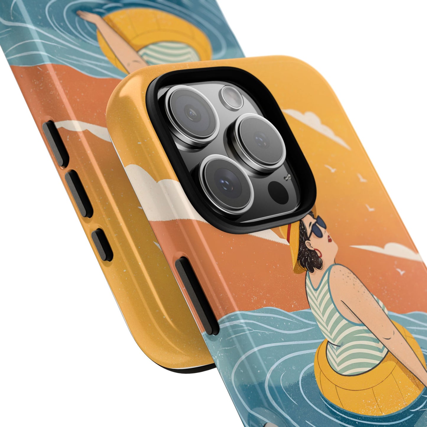 Dødehavet – Retro Flytende Dame Mobildeksel