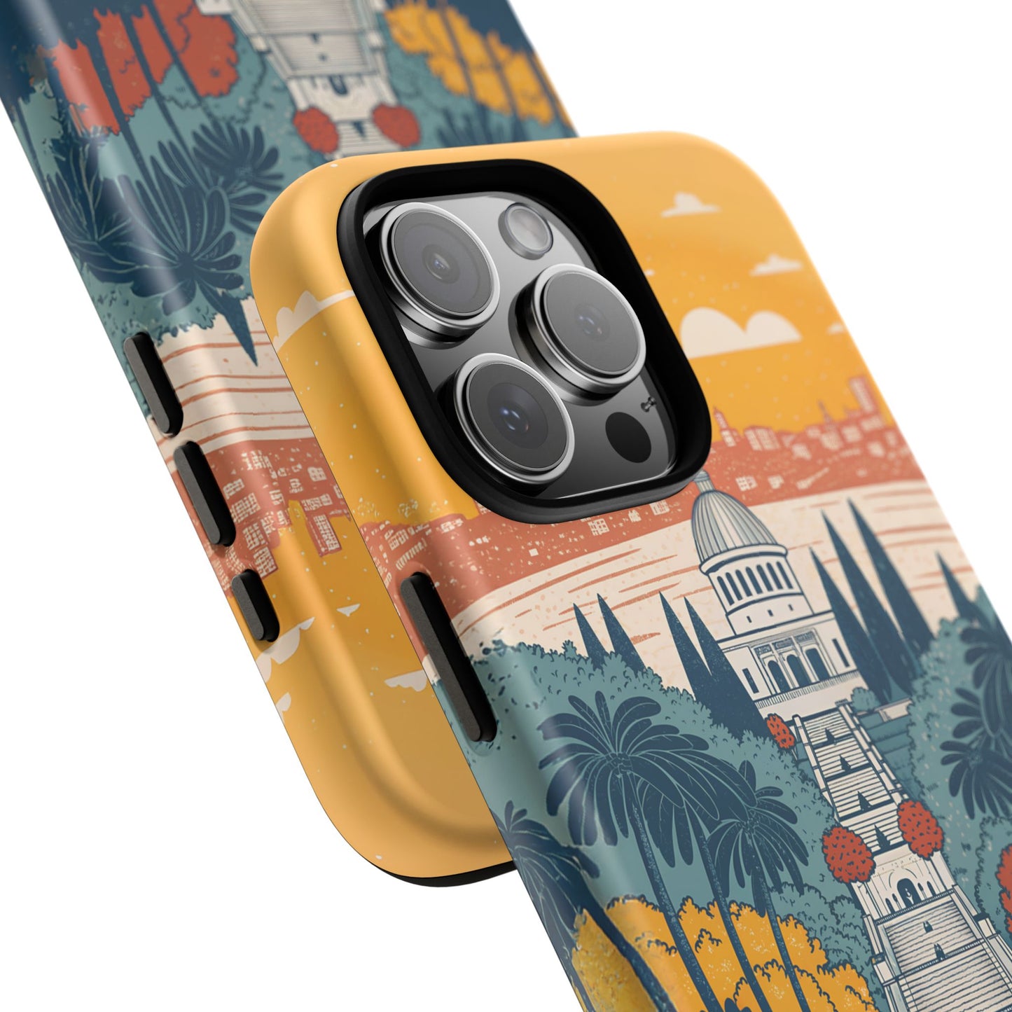 Haifa – Retro Hage og Skyline Mobildeksel