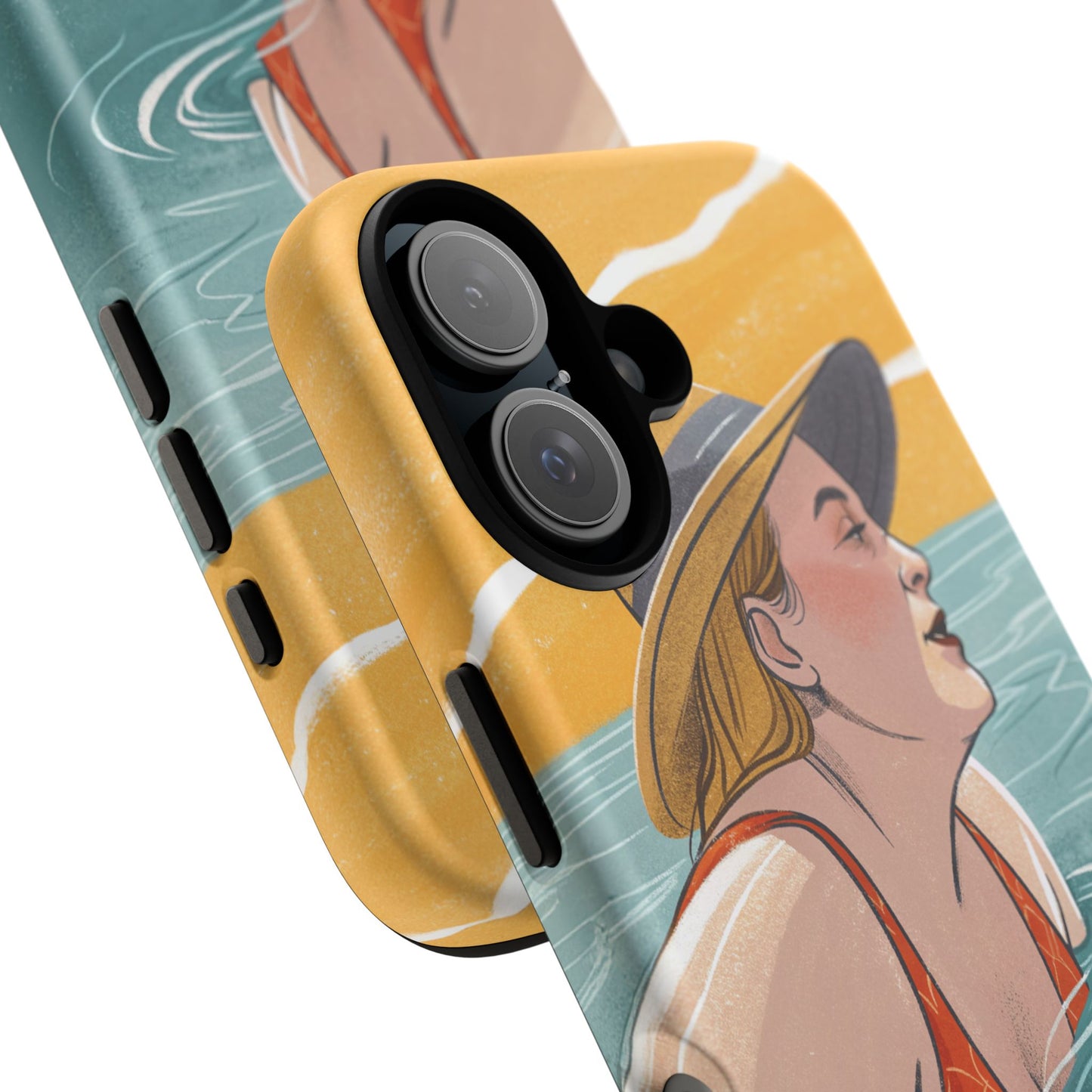 Dødehavet – Retro Badende Dame Mobildeksel