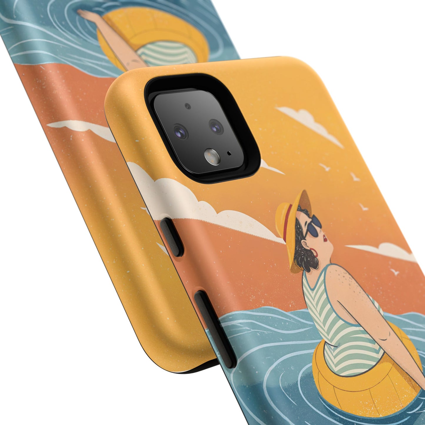 Dødehavet – Retro Flytende Dame Mobildeksel