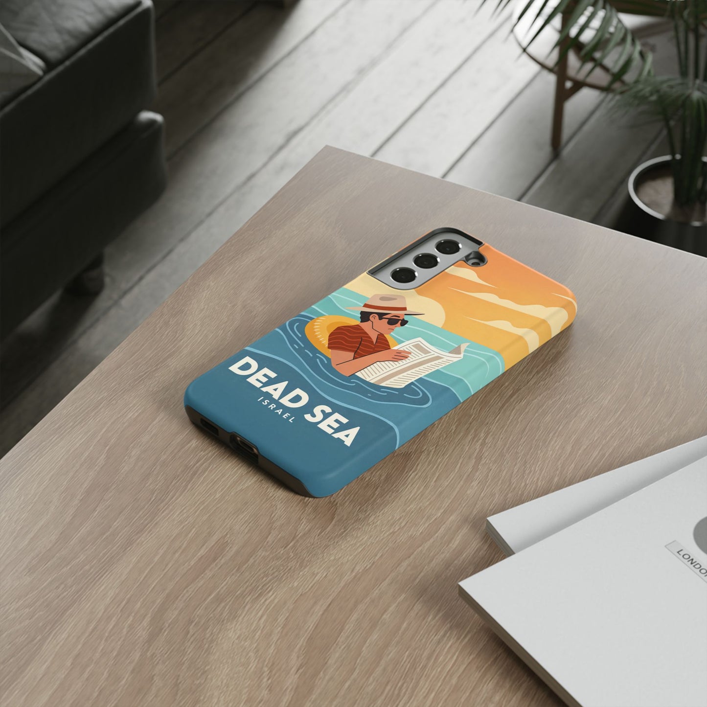 Dødehavet – Retro Flytende Mann Mobildeksel