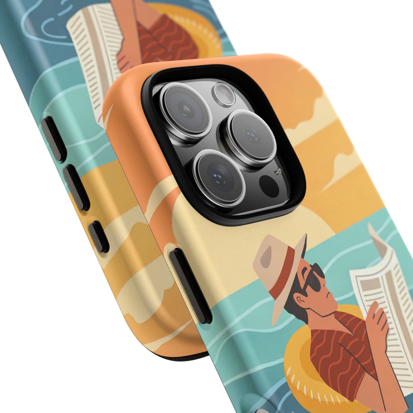 Dødehavet – Retro Flytende Mann Mobildeksel